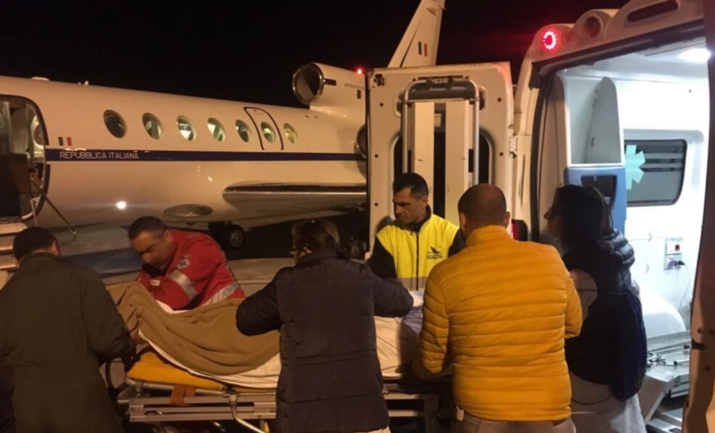 Trasporto sanitario urgente da Lamezia a Bari per una donna in pericolo di vita