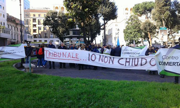 Protesta davanti Csm, "verità su chiusura tribunale Rossano"