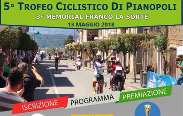Domenica il “5° Trofeo Città di Pianopoli”: chiuso tratto di via del Progresso