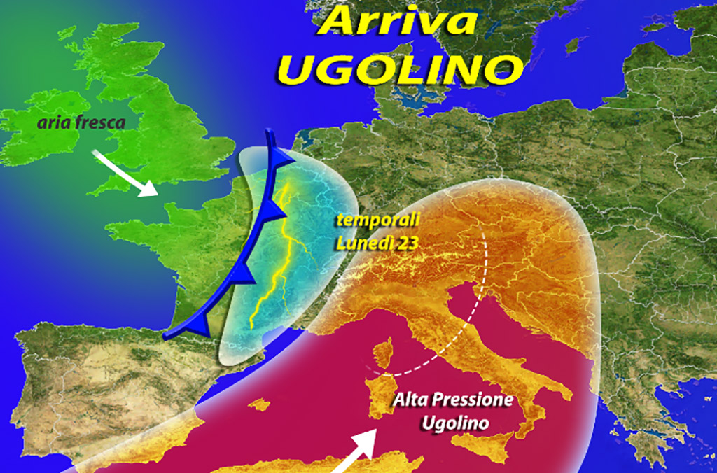 In arrivo da domani anticiclone Ugolino, sole e temperature fino a 30°