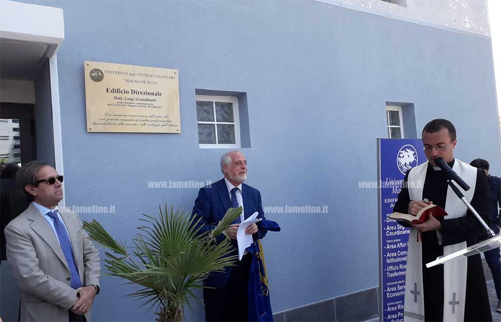 Intitolato a Luigi Grandinetti l'edificio direzionale dell'Università Magna Graecia