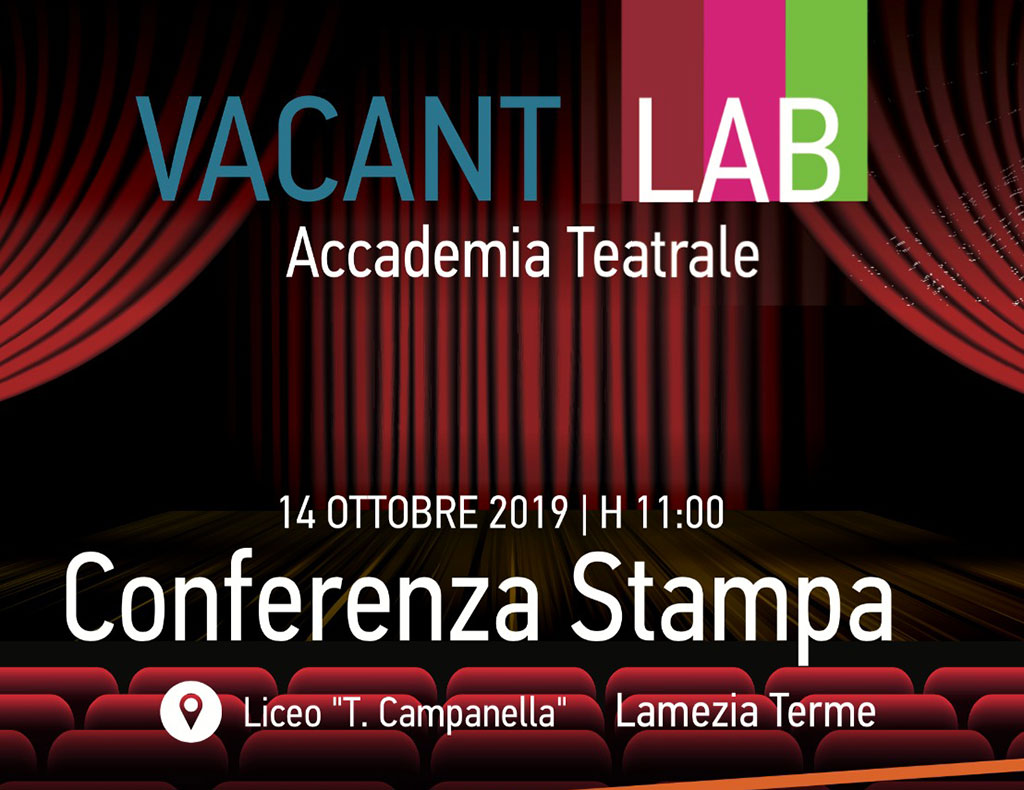 Lamezia, conferenza stampa di presentazione progetto Accademia teatrale di “Vacantiandu” e scuole
