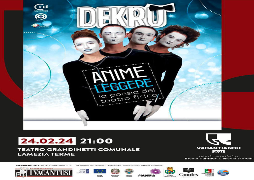 Lamezia, in scena “Anime leggere” al Teatro Grandinetti il 24 febbraio