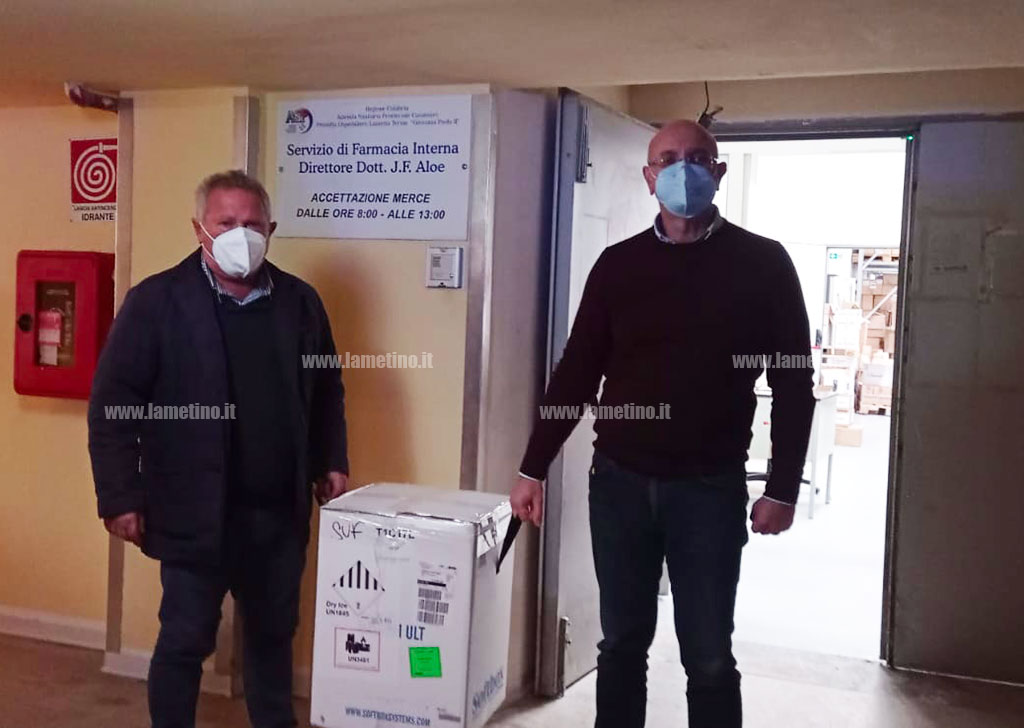 Lamezia, arrivati in ospedale 195 flaconi di vaccino anti-Covid: al via la somministrazione