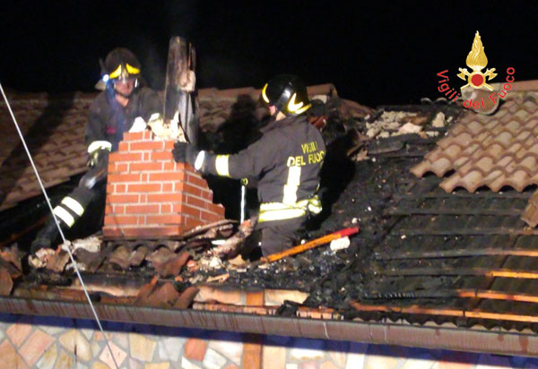 Incendio in una abitazione a Cerva