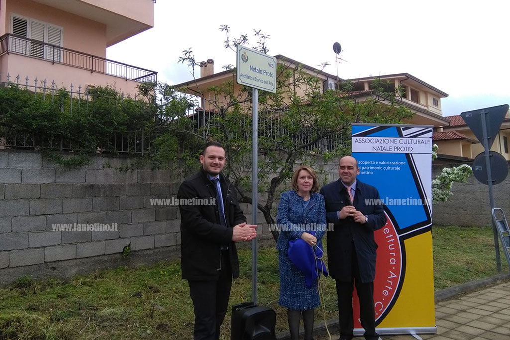 Lamezia, intitolata al professor Natale Proto una via del quartiere Savutano