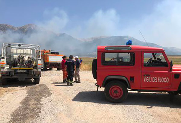 Incendi, in fiamme pineta e macchia mediterranea vicino carreggiata: riaperto tratto A2 a Castrovillari