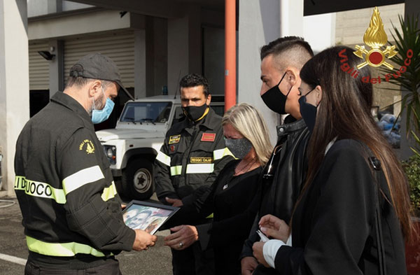 A Reggio Calabria cerimonia in ricordo dei Vigili fuoco morti in esplosione cascina nell’Alessandrino 