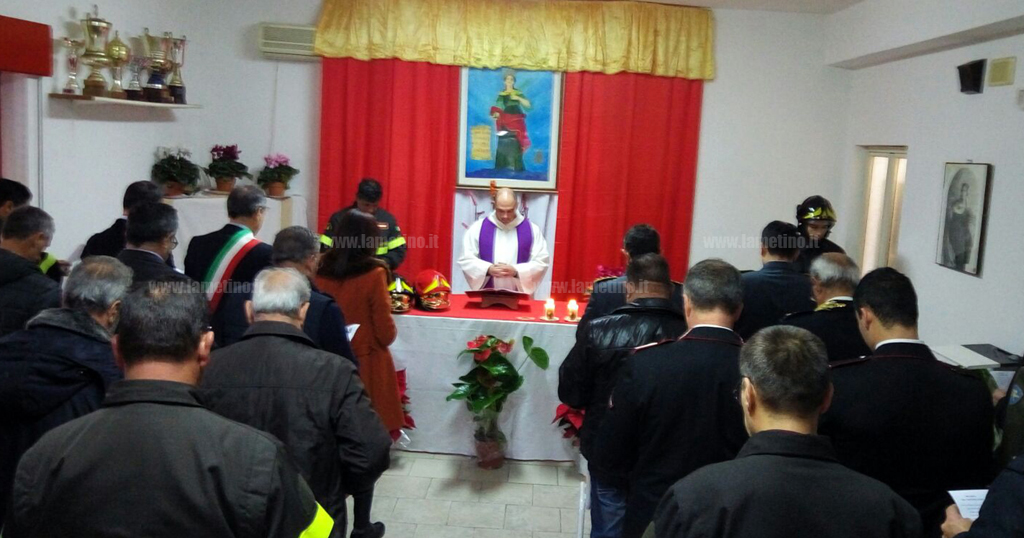 Vigili del Fuoco celebrano festività di Santa Barbara