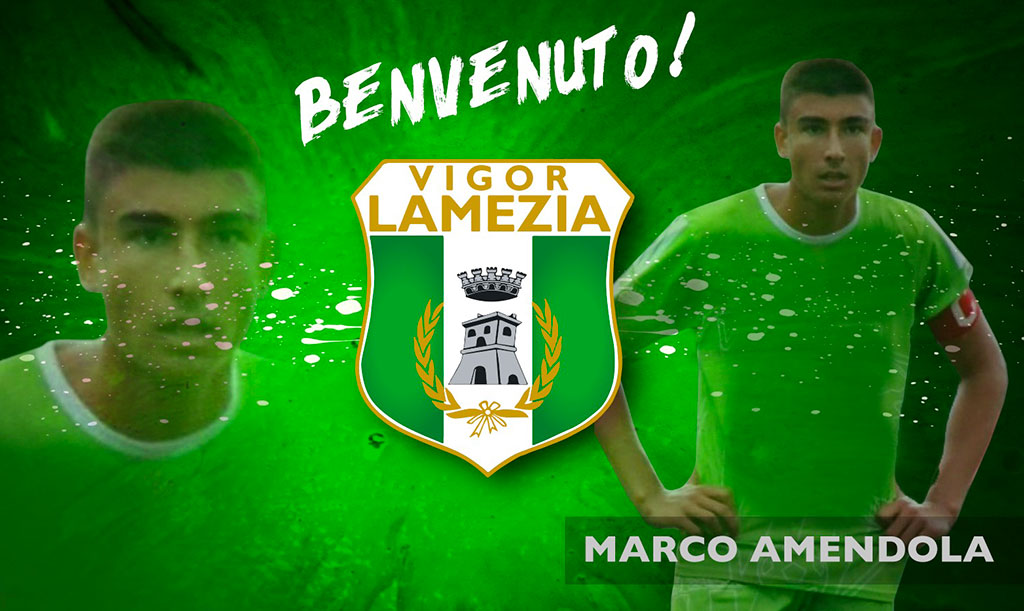 Il difensore Marco Amendola arriva alla Vigor Lamezia