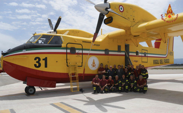 Lamezia: Concluso corso Vigili del Fuoco per operazioni di spegnimento con canadair