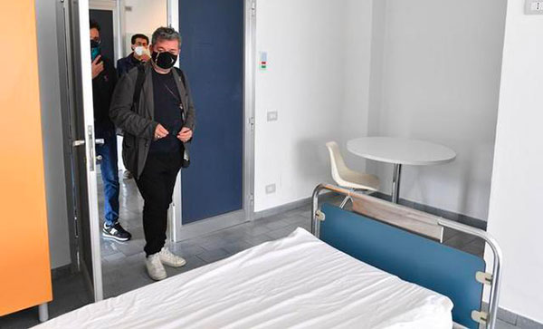 Villa Bianca, nuovo sopralluogo di Spirlì: "Pronti 15 posti Covid, arriveremo a 100"