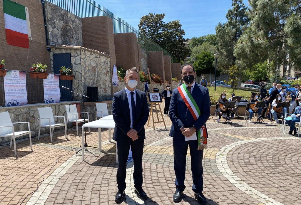 Giornata della legalità, Villa comunale di Maida intitolata ai giudici Falcone e Borsellino