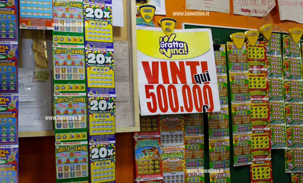 La fortuna bacia Lamezia, vinti 500mila euro al Gratta e Vinci