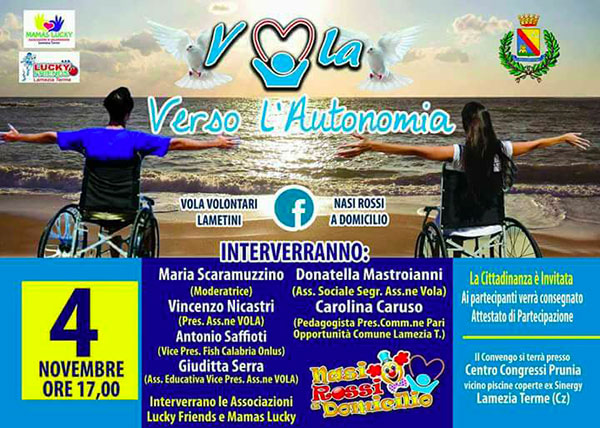 Lamezia, incontro “Verso l’autonomia” organizzato da associazione Vola