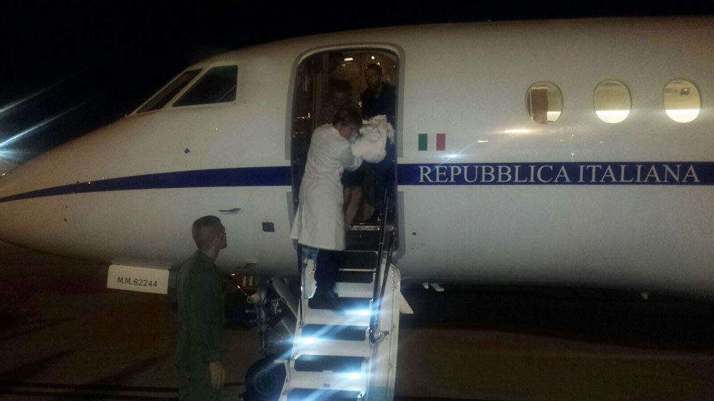 Bambina grave dopo caduta, trasferita da Lamezia a Ciampino con Falcon 900 