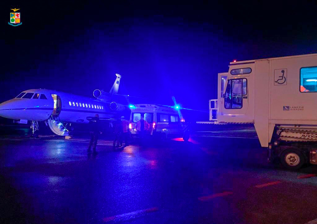 Trasporto sanitario urgente da Lamezia a Roma per neonata in pericolo di vita