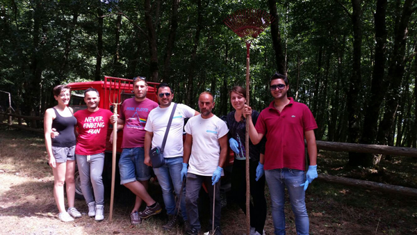 Pro Loco Falerna ripulisce area pic nic di Monte Mancuso