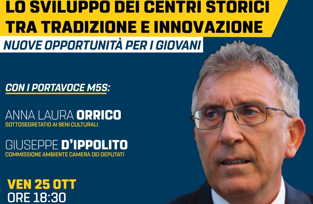 Lamezia, Agorà M5S sui centri storici con sottosegretario Orrico